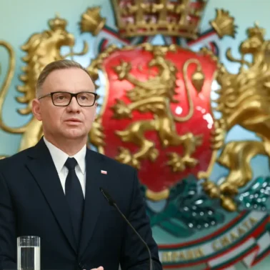 Prezydent RP Andrzej Duda na konferencji prasowej z prezydentem Bułgarii w Sofii