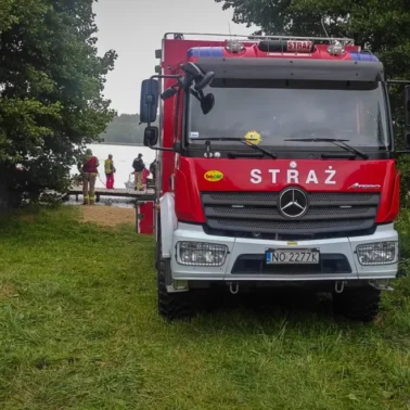 Straż Pożarna na miejscu zdarzenia