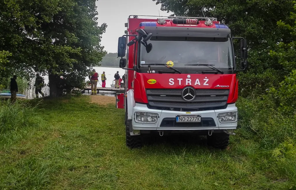 Straż Pożarna na miejscu zdarzenia