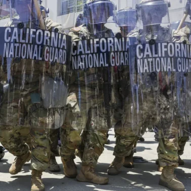 Gwardia Narodowa na ulicach Los Angeles