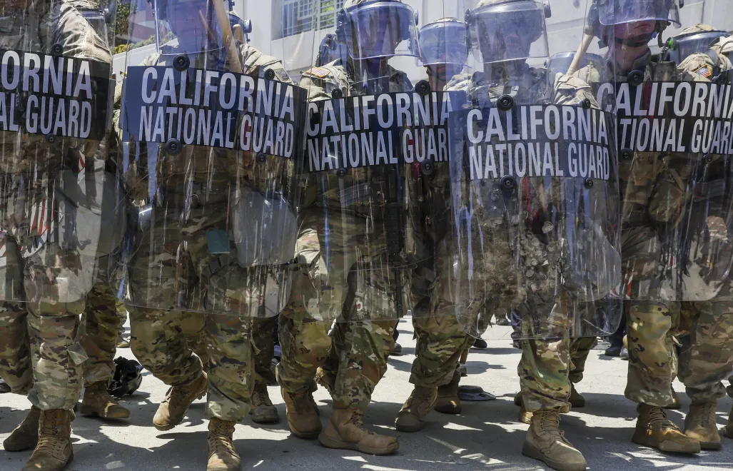 Gwardia Narodowa na ulicach Los Angeles