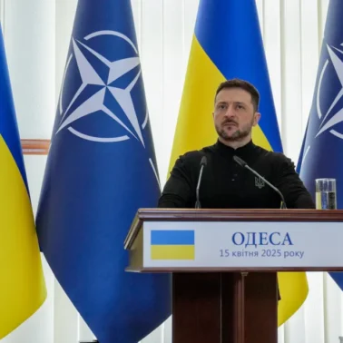 Prezydent Ukrainy Wołodymyr Zełenski