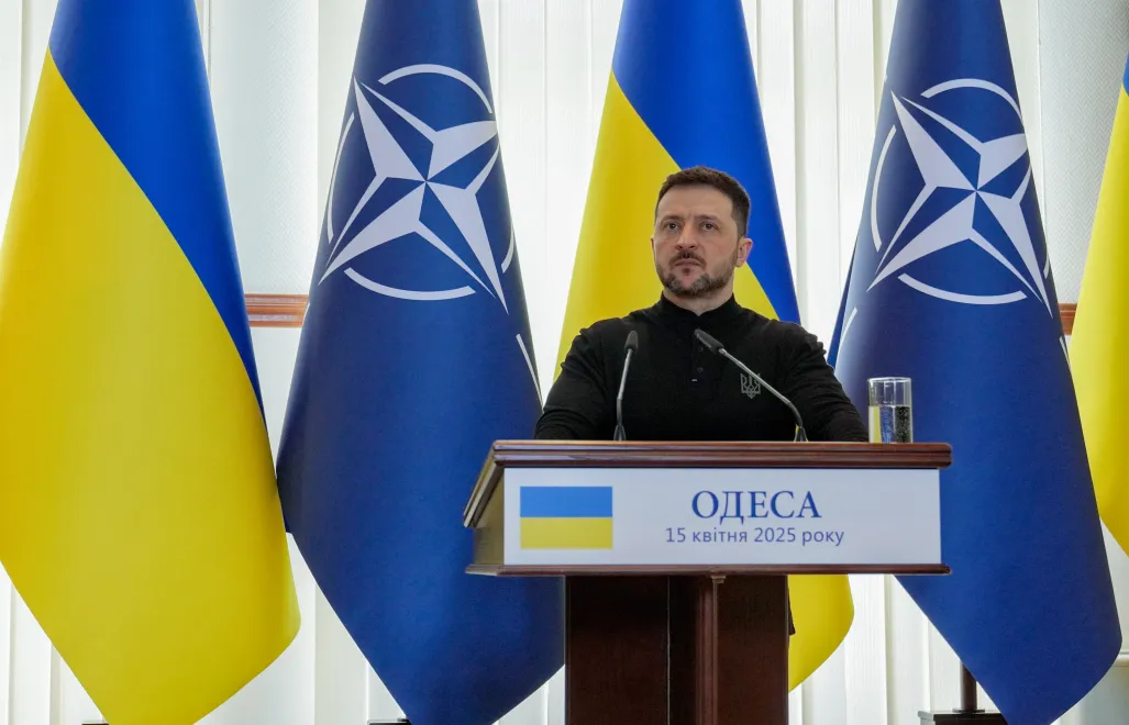 Prezydent Ukrainy Wołodymyr Zełenski