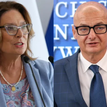 Małgorzata Kidawa Błońska i Michał Kamiński.