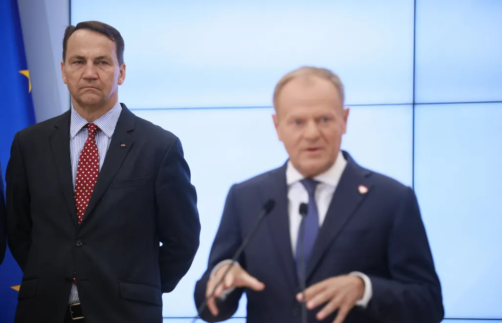 Premier Donald Tusk i Radosław Sikorski