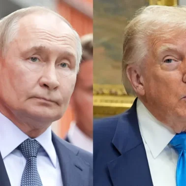 Donald Trump i Władimir Putin.