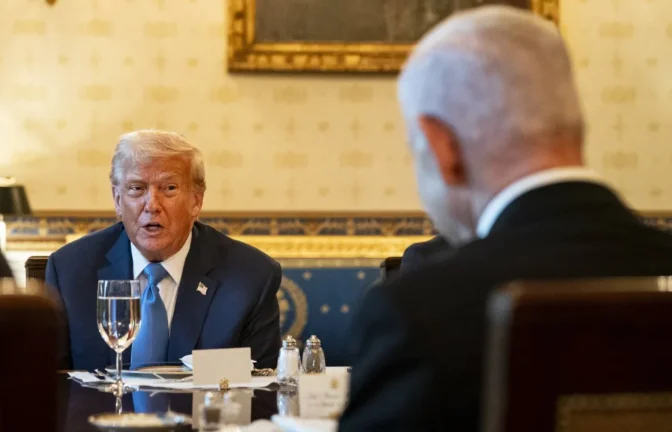 Donald Trump i Benjamin Netanjahu