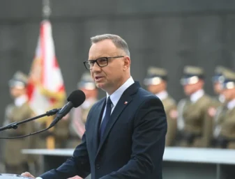 Andrzej Duda podczas obchodów 81. rocznicy wybuchu powstania warszawskiego