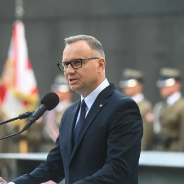 Andrzej Duda podczas obchodów 81. rocznicy wybuchu powstania warszawskiego
