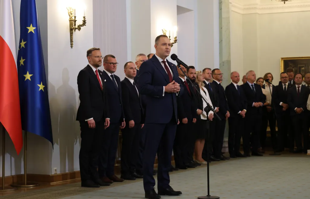 Prezydent RP Karol Nawrocki podczas uroczystości powołania swoich doradców