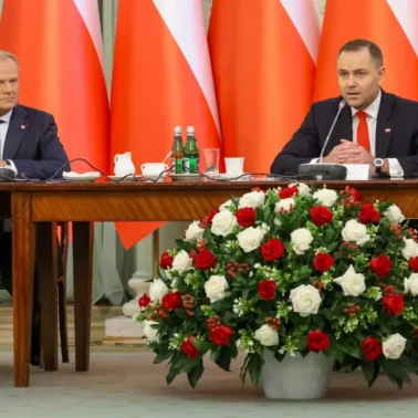 Karol Nawrocki, Donald Tusk.