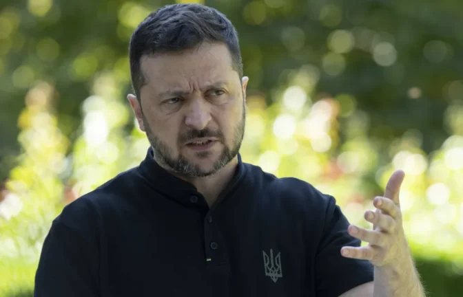 Prezydent Ukrainy Wołodymyr Zełenski.