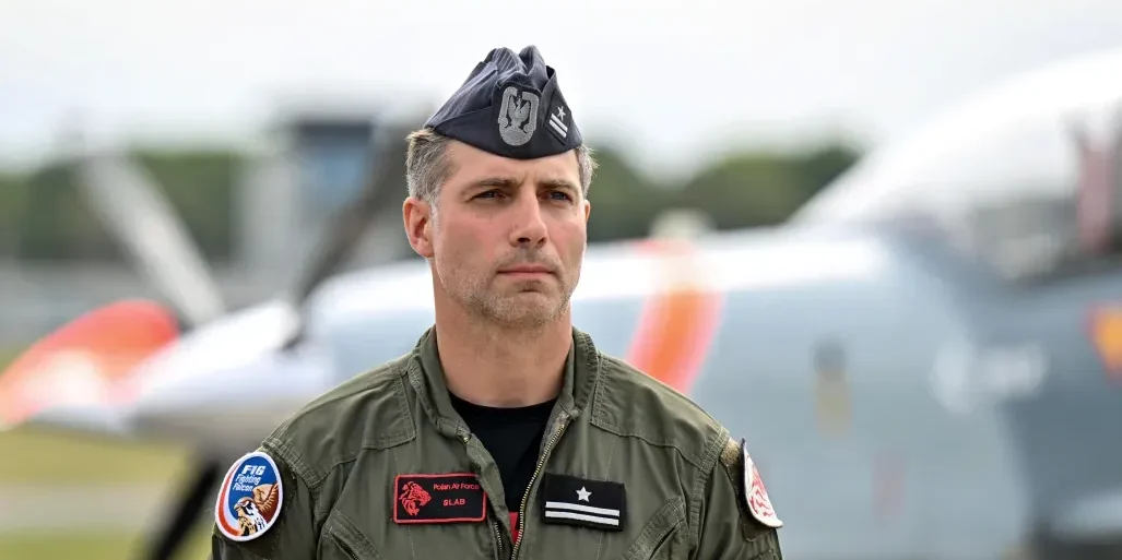 Marek Migalski pilot F-16