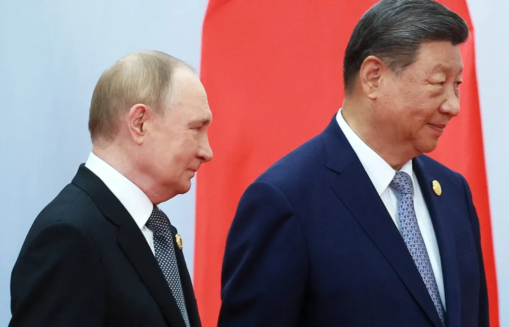 Przywódcy Rosji i Chin, Władimir Putin i Xi Jinping